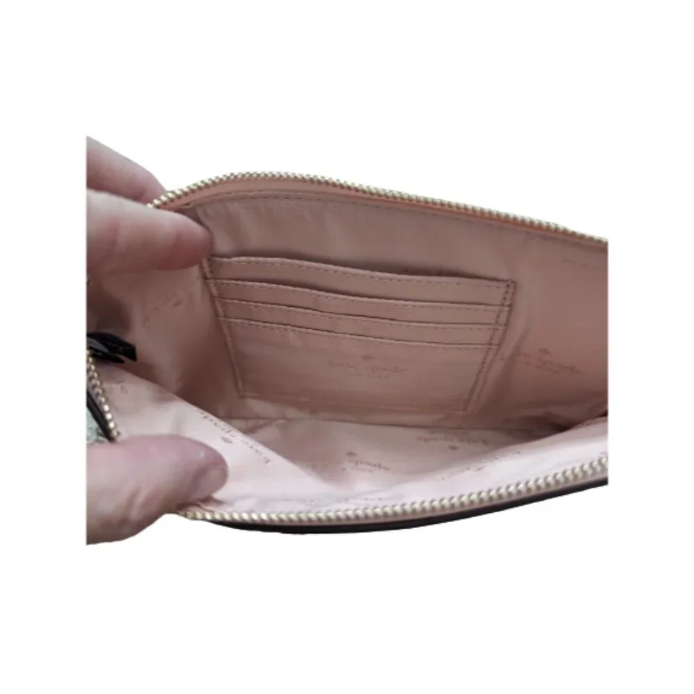Kate Spade Leila Rose Smoke Medium L Zip Wristlet